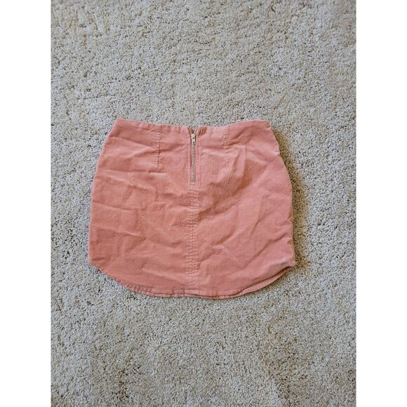 Forever‎ 21 Peach Y2K Lacey Mini Skirt Size S Juniors Bratz Grunge - Picture 2 of 5